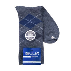 Акція на Шкарпетки чоловічі Giulia Man Comfort Melange 02, Dark Grey Melange, розмір 41-42 від Eva