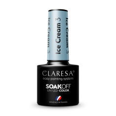 Акція на Гель-лак Claresa Soakoff UV/LED Gel, Ice Cream 3, 5 г від Eva