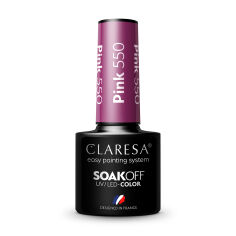 Акція на Гель-лак Claresa Soakoff UV/LED Gel, Pink 550, 5 г від Eva