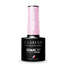 Акція на Гель-лак Claresa Soakoff UV/LED Gel, Pink 504, 5 г від Eva