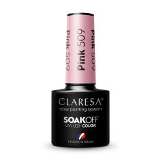 Акція на Гель-лак Claresa Soakoff UV/LED Gel, Pink 509, 5 г від Eva