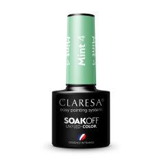 Акция на Гель-лак Claresa Soakoff UV/LED Gel, Mint 4, 5 г от Eva