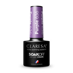Акція на Гель-лак Claresa Soakoff UV/LED Gel, Purple 636, 5 г від Eva