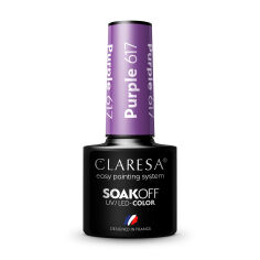 Акція на Гель-лак Claresa Soakoff UV/LED Gel, Purple 617, 5 г від Eva