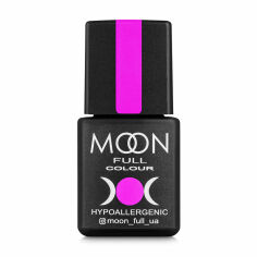 Акція на Гель-лак Moon Full Сolor Hypoallergenic Gel Рolish 121 глибокий яскраво-рожевий, 8 мл від Eva