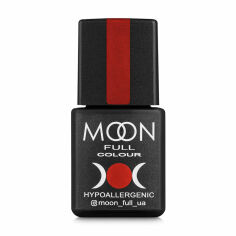 Акція на Гель-лак Moon Full Сolor Hypoallergenic Gel Рolish 128 карміновий червоний, 8 мл від Eva