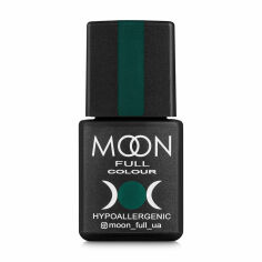 Акція на Гель-лак Moon Full Сolor Hypoallergenic Gel Рolish 185 яскраво-зелений, 8 мл від Eva