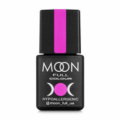 Акція на Гель-лак для нігтів Moon Full Color Hypoallergenic Gel Polish 118 неоново-рожевий, 8 мл від Eva