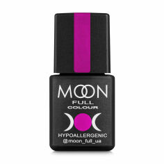 Акція на Гель-лак Moon Full Сolor Hypoallergenic Gel Рolish 122 яскраво-рожевий з малиновим відливом, 8 мл від Eva