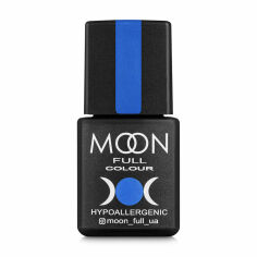 Акція на Гель-лак Moon Full Сolor Hypoallergenic Gel Рolish 182 блакитний, 8 мл від Eva