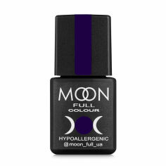 Акция на Гель-лак Moon Full Сolor Hypoallergenic Gel Рolish 318 фіолетовий зі сріблястим шимером, 8 мл от Eva