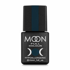 Акція на Гель-лак Moon Full Сolor Hypoallergenic Gel Рolish 187 темний сланцево-сірий, 8 мл від Eva