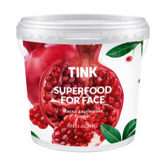 Акция на Альгінатна маска для обличчя Tink SuperFood For Face Alginate Mask Гранат, антивікова, 15 г от Eva