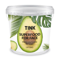 Акция на Альгінатна маска для обличчя Tink SuperFood For Face Alginate Mask Авокадо, з ефектом ліфтингу, 15 г от Eva