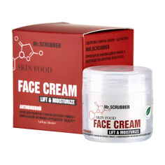 Акция на Антивіковий крем для обличчя Mr.Scrubber Skin Food Lift & Moisturize з олією кісточок помідорів, 50 г от Eva