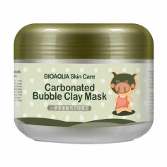Акция на Бульбашкова маска для обличчя Bioaqua Carbonated Bubble Clay Mask з каоліновою глиною, 100 г от Eva