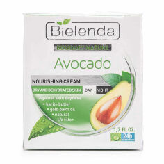 Акция на Крем для обличчя Bielenda Bouquet Nature Avocado Nourishing Cream з авокадо, 50 мл от Eva