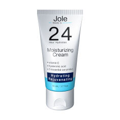 Акция на Зволожувальний крем для обличчя Jole 24h Moisturizing Cream з гіалуроновою кислотою та комплексом керамідів, 50 мл от Eva
