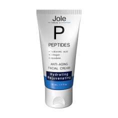 Акція на Антивіковий крем для обличчя Jole Peptides Anti-Aging Facial Cream з гіалуроновою кислотою, пептидами та колагеном, 50 мл від Eva
