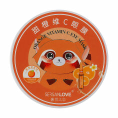 Акція на Гідрогелеві патчі для шкіри навколо очей Sersanlove Vitamin C Blood Orange Eye Mask з вітаміном C та екстрактом апельсину, 60 шт від Eva