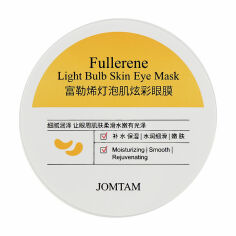 Акція на Гідрогелеві патчі для шкіри навколо очей Jomtam Fullerene Light Bulb Skin Eye Mask з фулеренами та екстрактом червоних водоростей, 60 шт від Eva