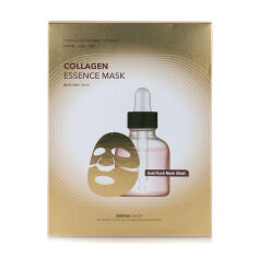 Акція на Фольгована колагенова маска для обличчя Dermal Collagen Essenсe Mask Золота з аденозином та пептидами, 30 г від Eva