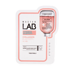 Акція на Тканинна маска для обличчя Tony Moly Master Lab Collagen Mask з колагеном, 19 г від Eva