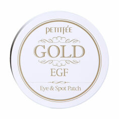 Акція на Гідрогелеві патчі для шкіри навколо очей Petitfee & Koelf Gold&EGF Eye & Spot Patch з золотом, 60+30 шт від Eva