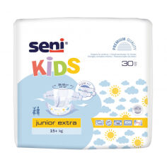 Акція на Підгузки Seni Kids Junior Extra 15+ кг, 30 шт від Eva