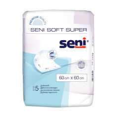Акция на Пелюшки гігієнічні Seni Soft Super 60*60 см, 5 шт от Eva
