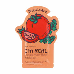 Акція на Тканинна маска для обличчя Tony Moly Im Real Tomato Mask Sheet з екстрактом томату, 21 г від Eva