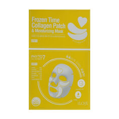 Акція на Зволожувальна маска з патчами для обличчя Konad Iloje Frozen Time Collagen Patch & Moisturizing Mask 2 в 1, 0.75 г + 25 г від Eva