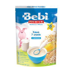Акція на Дитяча молочна каша Bebi Premium 7 злаків, з 6 місяців, 200 г від Eva