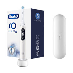 Акція на Електрична зубна щітка Oral-B iO Серія 6 Біла, 1 шт від Eva