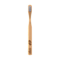 Акція на Дитяча зубна щітка Chicco Bamboo Toothbrush червона упаковка, від 3 років, 1 шт від Eva