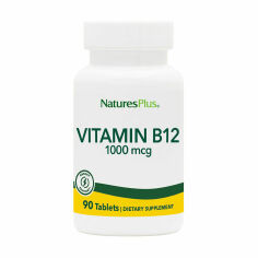 Акція на Дієтична добавка вітаміни в таблетках NaturesPlus Вітамін B-12 (Метилкобаламін) 1000 мкг, 90 шт від Eva