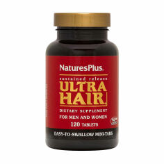 Акція на Дієтична добавка в таблетках NaturesPlus Ultra Hair Ріст та оздоровлення волосся, 120 шт від Eva