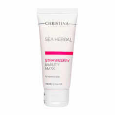 Акция на Полунична маска для обличчя Christina Sea Herbal Beauty Mask Strawberry для нормальної шкіри, 60 мл от Eva