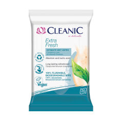Акція на Вологi серветки Cleanic Extra Fresh для iнтимної гiгiєни, 20 шт від Eva