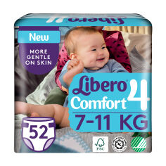 Акція на Підгузки Libero Comfort розмір 4 (7-11 кг), 50 шт від Eva
