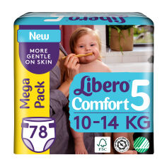 Акція на Підгузки Libero Comfort розмір 5 (10-14 кг), 76 шт від Eva