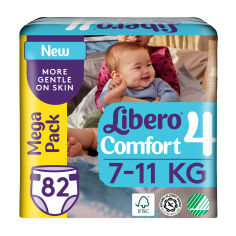 Акция на Підгузки Libero Comfort розмір 4 (7-11 кг), 80 шт от Eva