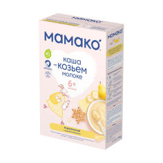 Акція на Дитяча молочна каша МАМАКО пшенична з грушею і бананом на козячому молоці, від 6 місяців, 200 г від Eva