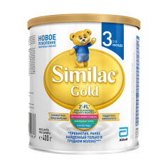 Акція на Дитяча суха молочна суміш Similac Gold 3, від 12 місяців, 400 г (Товар критичного імпорту) від Eva