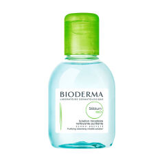 Акція на Міцелярна вода для обличчя Bioderma Sebium Н2О Purifying Cleansing Micellar Water для жирної, комбінованої шкіри, 100 мл від Eva