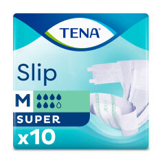 Акція на Урологічні підгузки для дорослих TENA Slip Super, розмір M, 10 шт від Eva