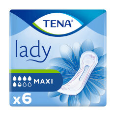 Акція на Урологічні прокладки жіночі TENA Lady Protect+ Maxi, 6 шт від Eva