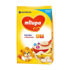 Акція на Дитяча молочна каша Milupa Рисова з бананом, від 5 місяців, 210 г від Eva
