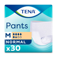 Акція на Урологічні труси-підгузки для дорослих TENA Pants Normal, розмір Medium (80–110 см), 30 шт від Eva