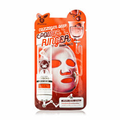 Акція на Зволожувальна тканинна маска для обличчя Elizavecca Milky Piggy Cyborg Collagen Deep Power Ringer Mask Pack з колагеном, 23 мл від Eva